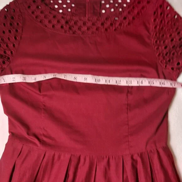 Dear Creatures, As Seen on "New Girl", Retro Dress, Color Berry, Size Small - Picture 12 of 16